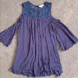 Navy blue long sleeve dress